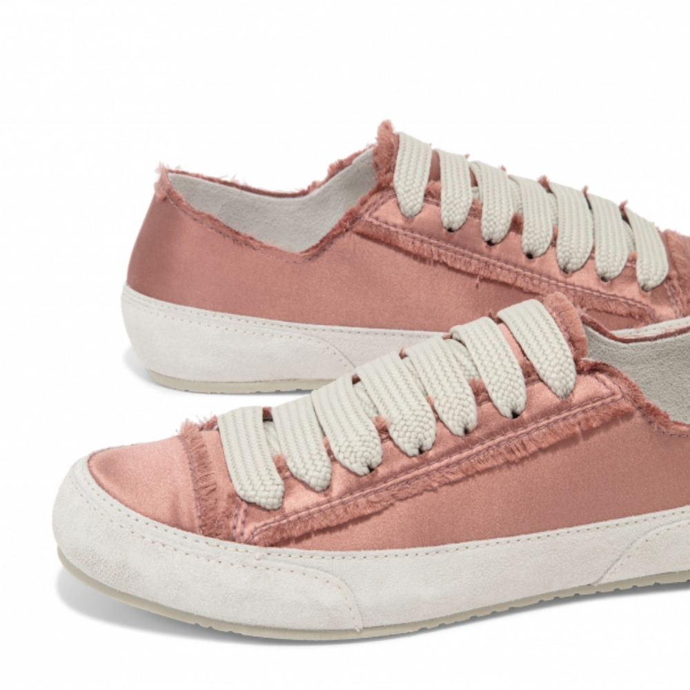 Pedro García Parson frayed silk satin/rawedges/suede cowhide Sneaker Shoes